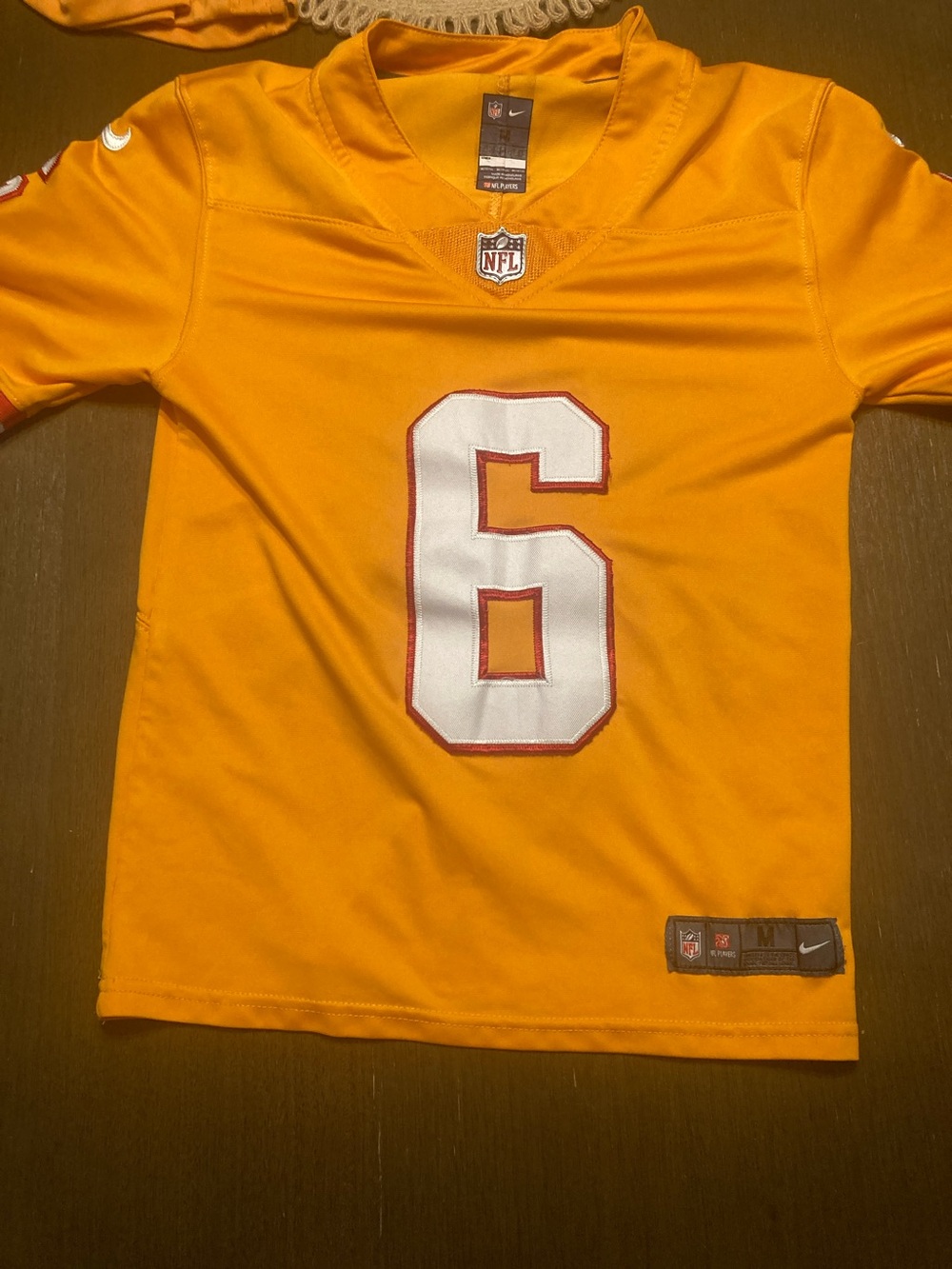 Youth Medium Stitched Baker Mayfield Jersey